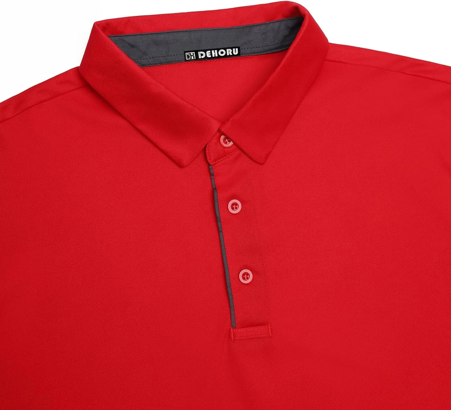3 Pack Mens Polo Shirt Quick-Dry Short Sleeve Athletic Top Moisture Wicking Performance Dry Fit Golf Tennis T-Shirt