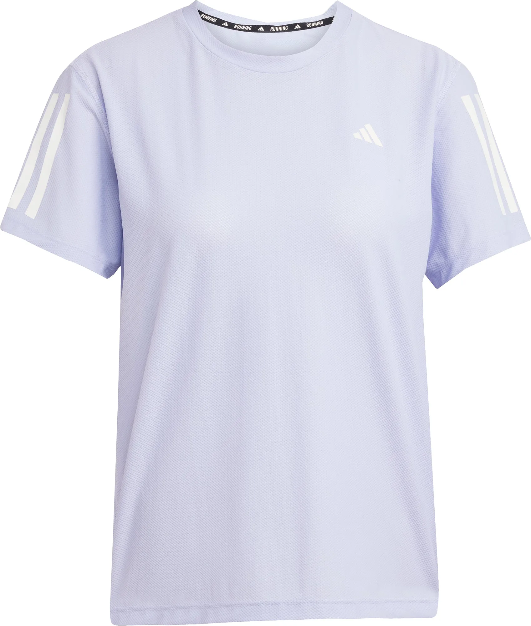 adidas Own The Run Short Sleeve Womens Running Top - Purple