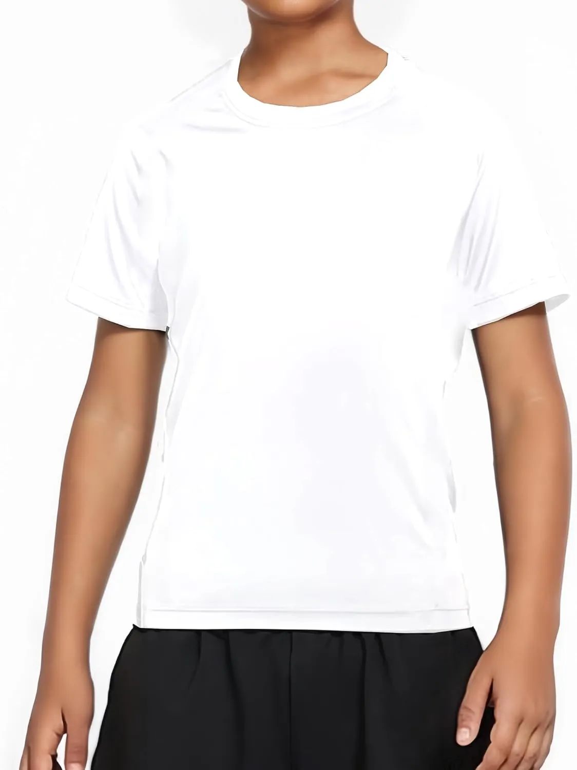 Boys Compression Shirt Short Sleeve Youth Athletic Undershirt Kids Quick Dry Athletic Base Layer T-Shirt for Sports