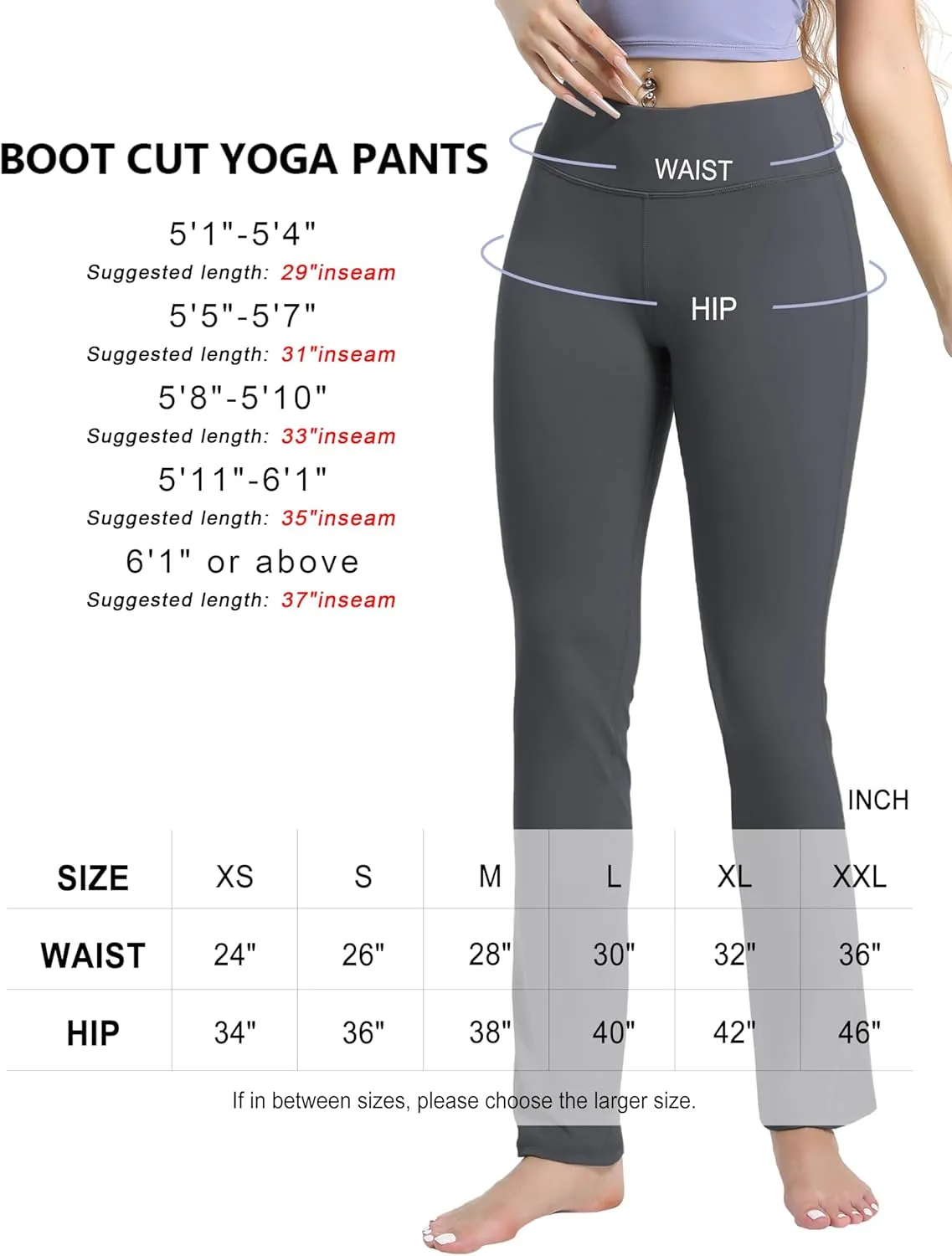 BUBBLELIME 29"/31"/33"/35"/37" Women's High Waist Straight Leg Yoga Pants Tummy Control Workout Pants with Pockets
