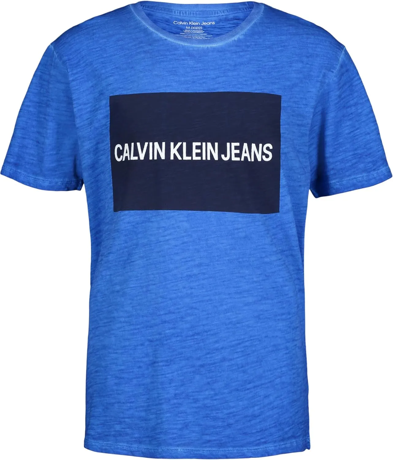 Calvin Klein Boys' Short Sleeve Fashion Graphic Crew Neck T-Shirt, Comfortable, Relaxed Fit