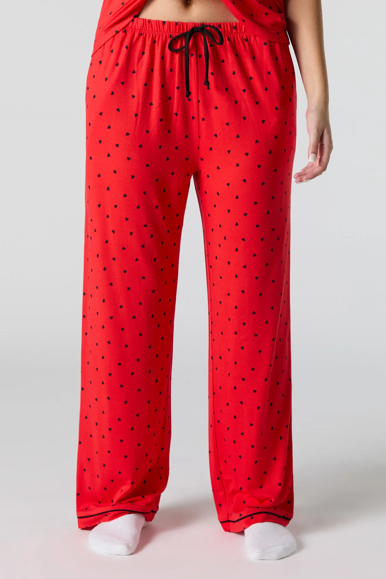 Collared Button-Up Top & Pant 2 Piece Pajama Set