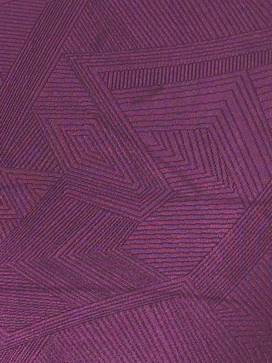 Cross Back Performance Bra Top - Sangria Geo Patterns