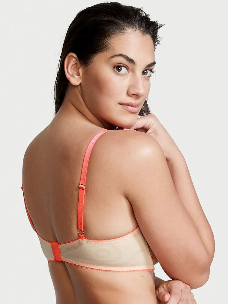 Dream Angels Lightly-Lined Heart Embroidery Demi Bra