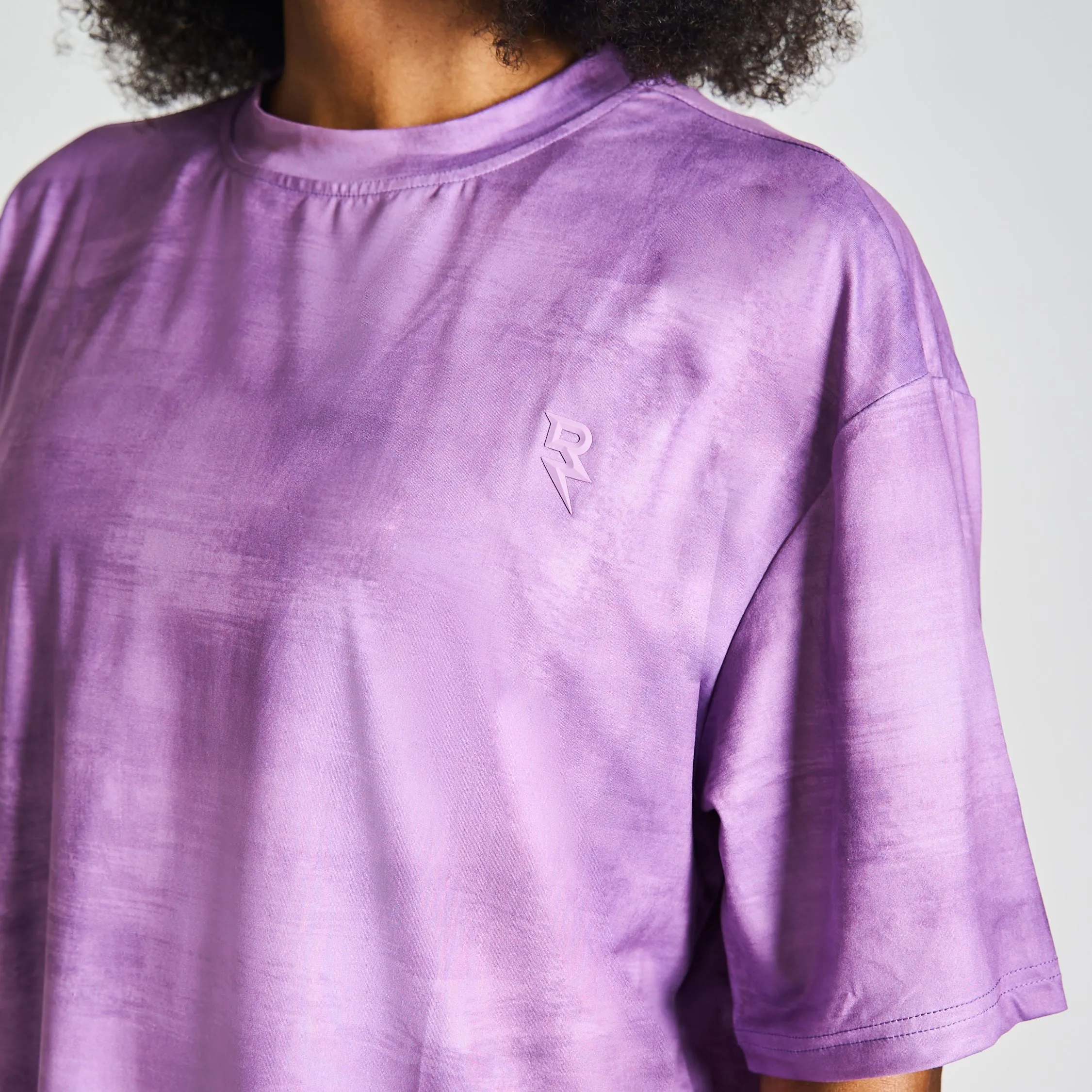 Drop Shoulder Tee - Purple