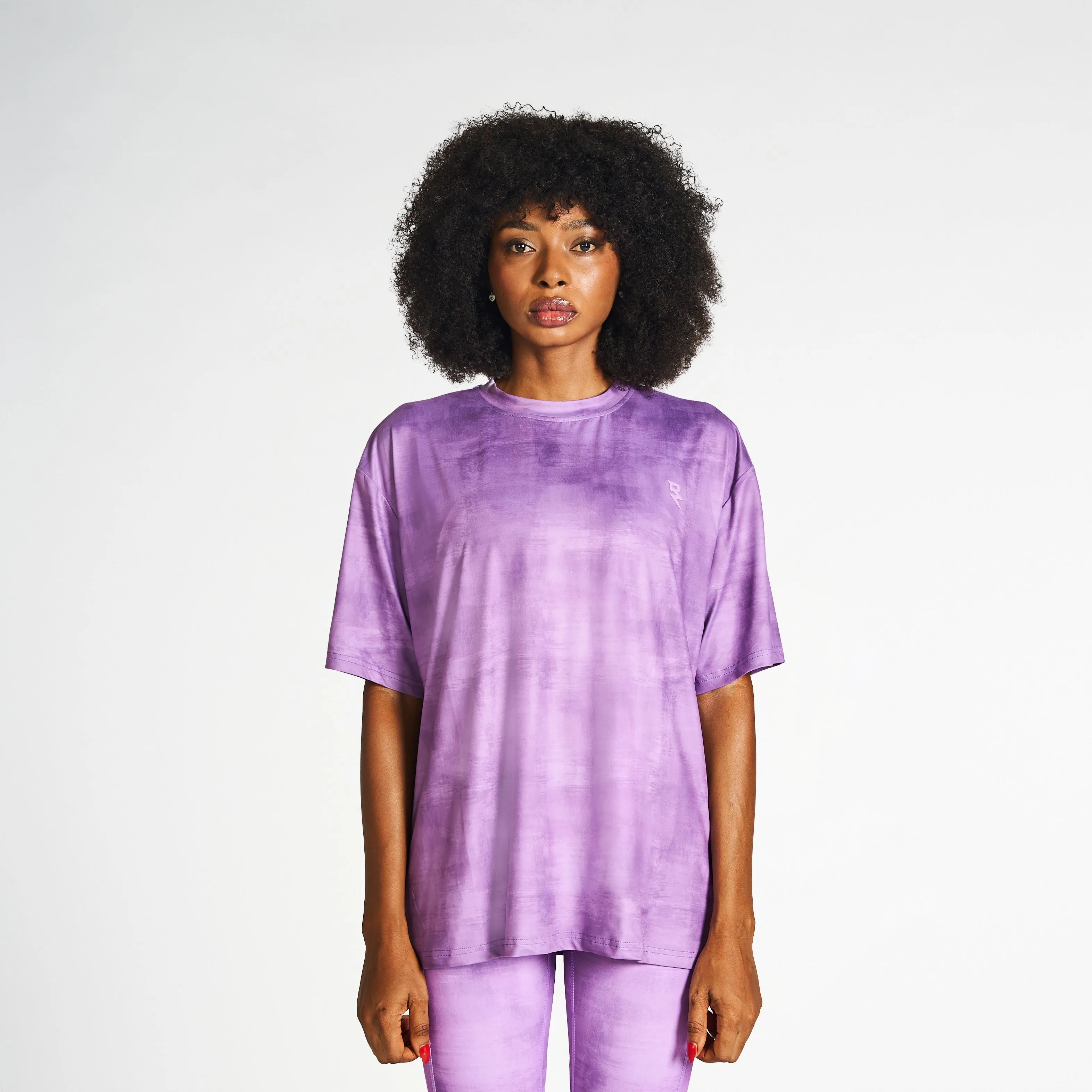 Drop Shoulder Tee - Purple