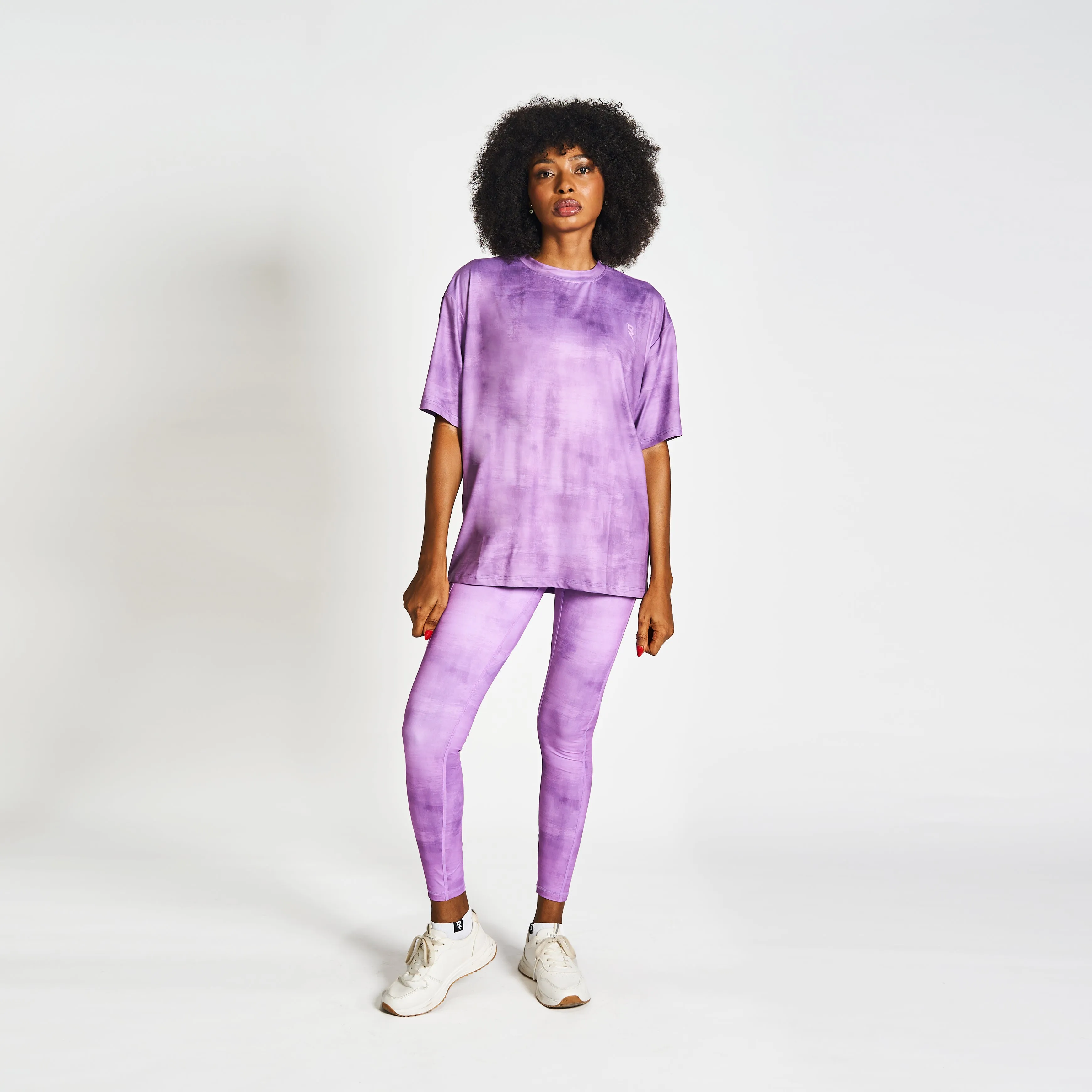 Drop Shoulder Tee - Purple