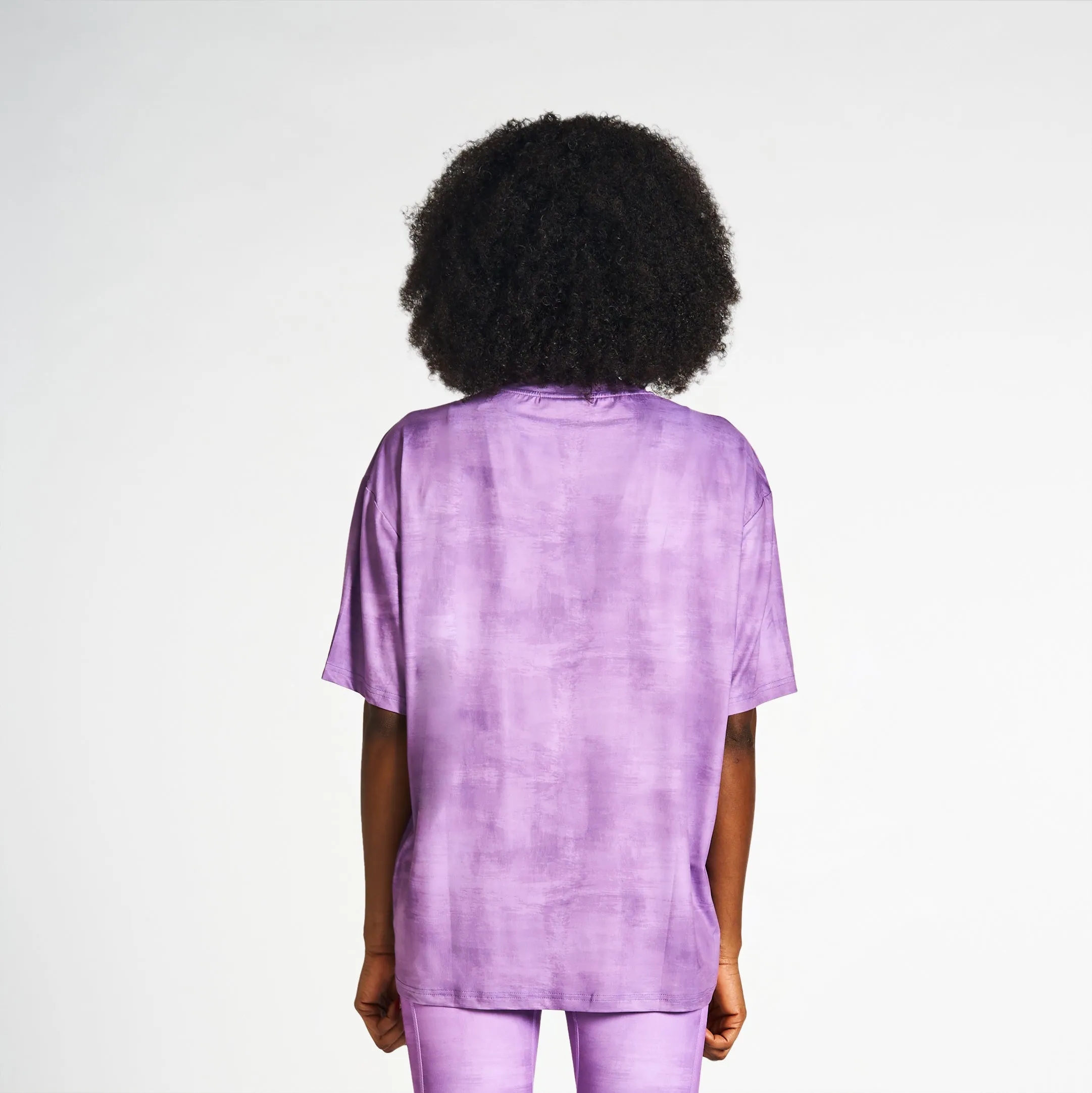 Drop Shoulder Tee - Purple