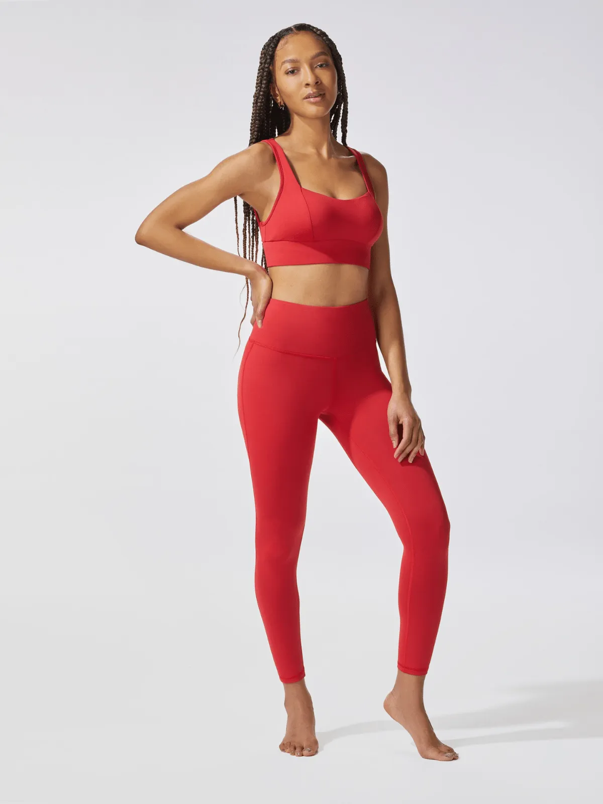 Fire Red Rebel Sports Bra