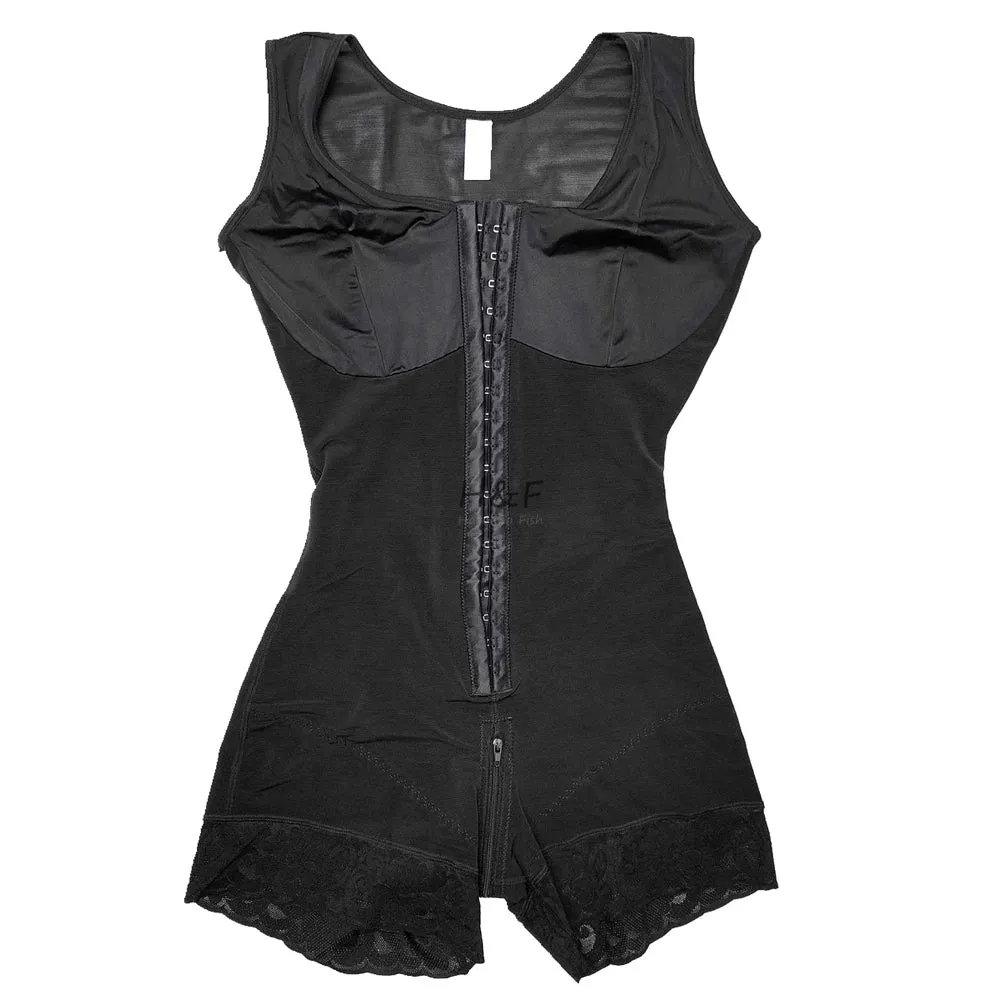 Full Body Shaper High Compression Shapewear Girdle with Brooches | Postpartum Slimming Sheath Belly Fajas Colombianas