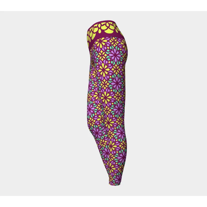 Garnet Stained Glass Leggings