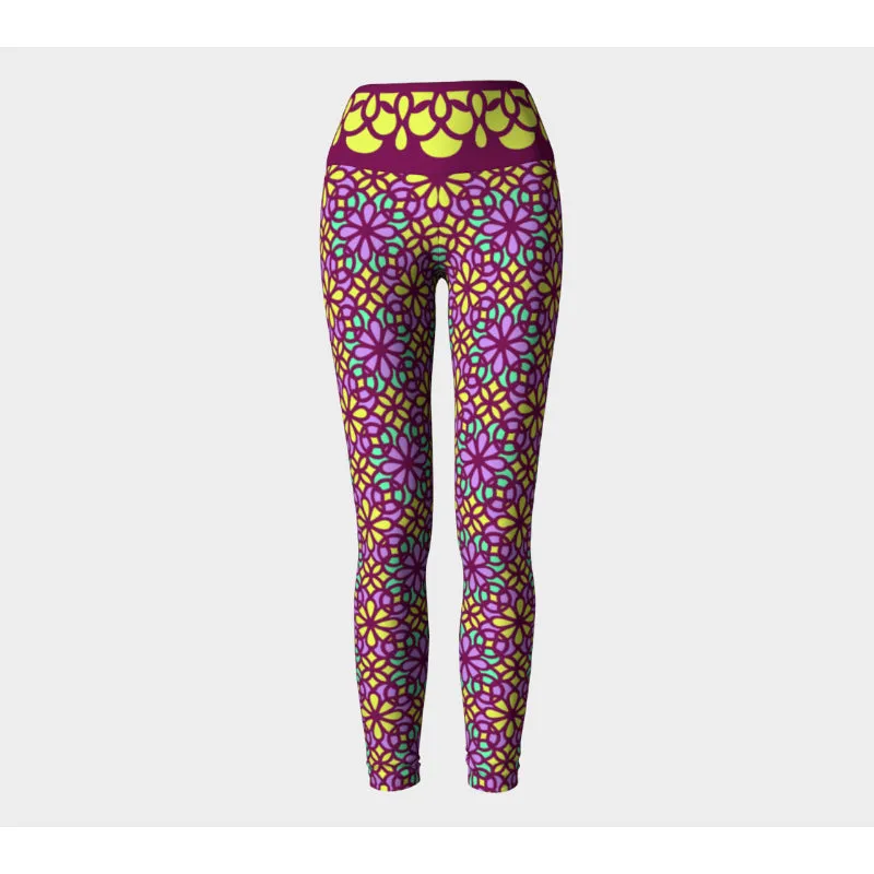 Garnet Stained Glass Leggings