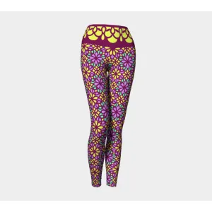 Garnet Stained Glass Leggings