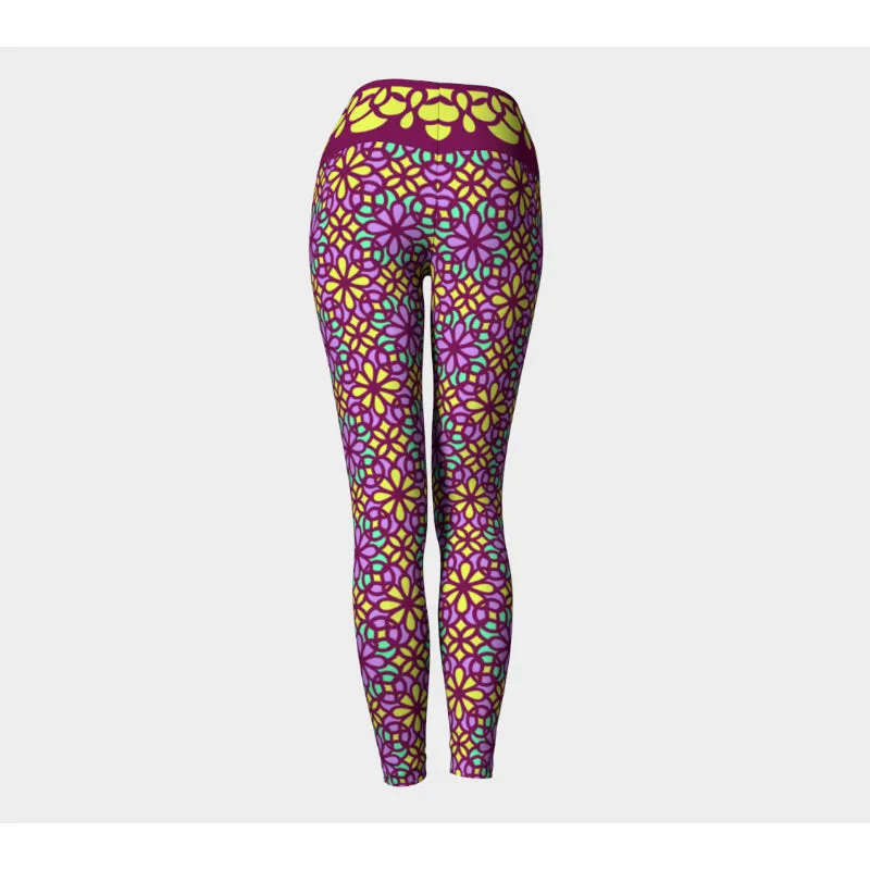Garnet Stained Glass Leggings