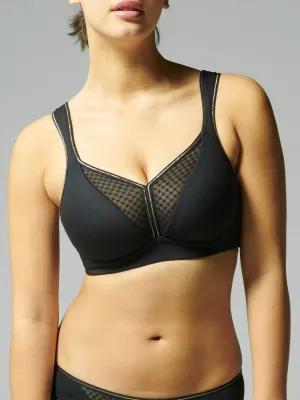 Harmony High Impact Sports Bra w/ Underwire - Black