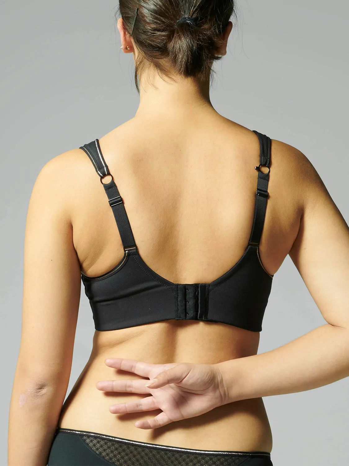 Harmony High Impact Sports Bra w/ Underwire - Black