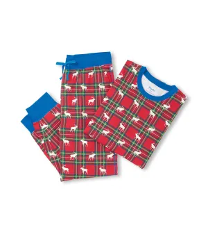 Hatley Men's Elk Plaid Stretch Organic Cotton Pyjamas