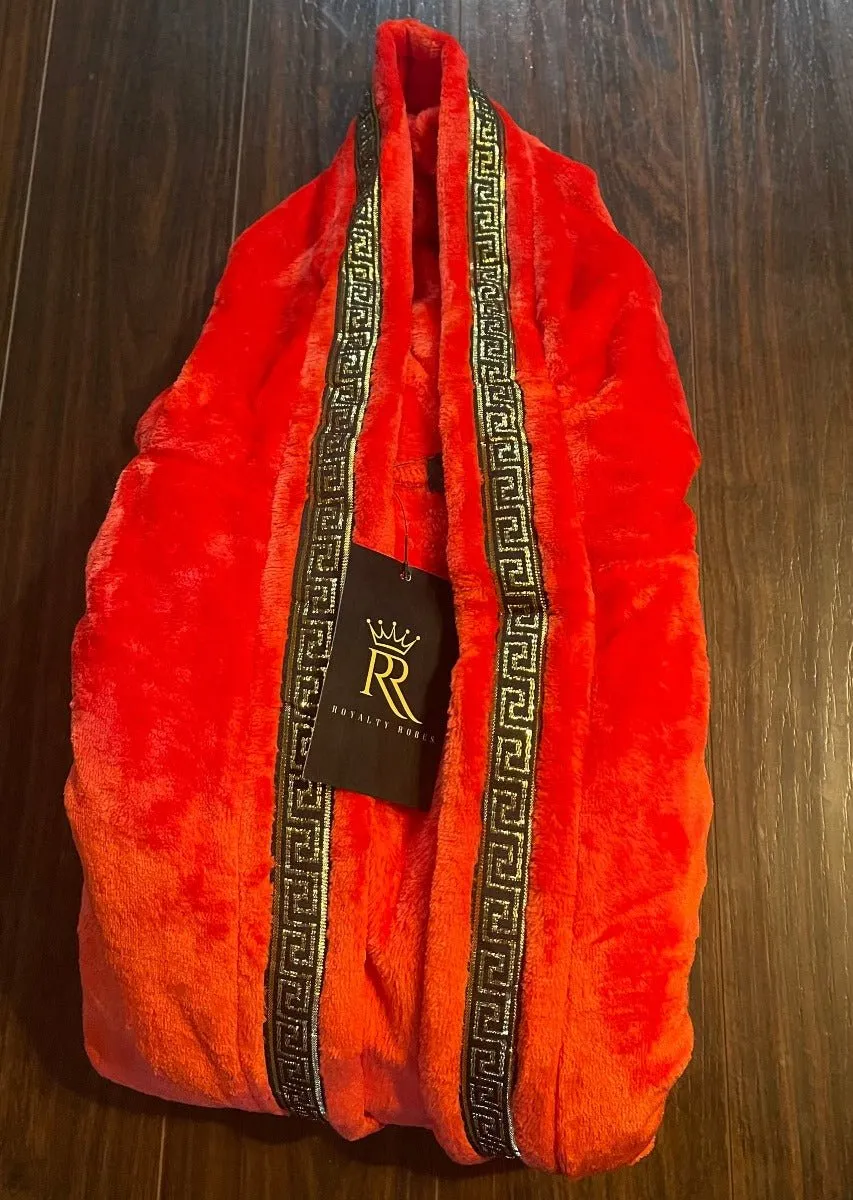 Hooded Royalty Robe With Gold Trim