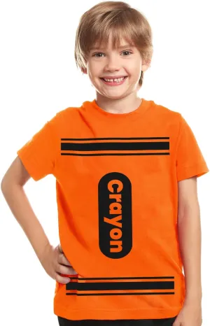 Kids Crayon T Shirt Halloween Costume for Boys Girls | Group Idea | Unisex Tee XS-XL