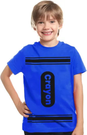 Kids Crayon T Shirt Halloween Costume for Boys Girls | Group Idea | Unisex Tee XS-XL