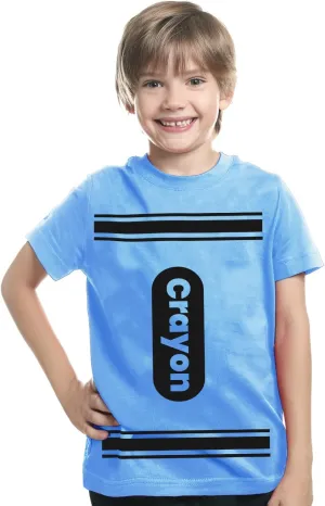 Kids Crayon T Shirt Halloween Costume for Boys Girls | Group Idea | Unisex Tee XS-XL