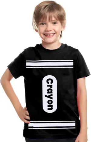 Kids Crayon T Shirt Halloween Costume for Boys Girls | Group Idea | Unisex Tee XS-XL