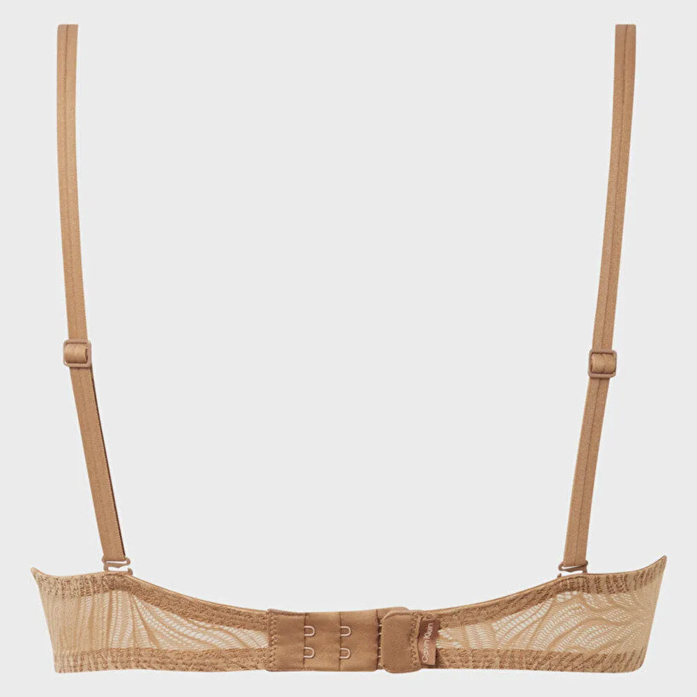 Lightly Lined Demi Bra - Light Brown