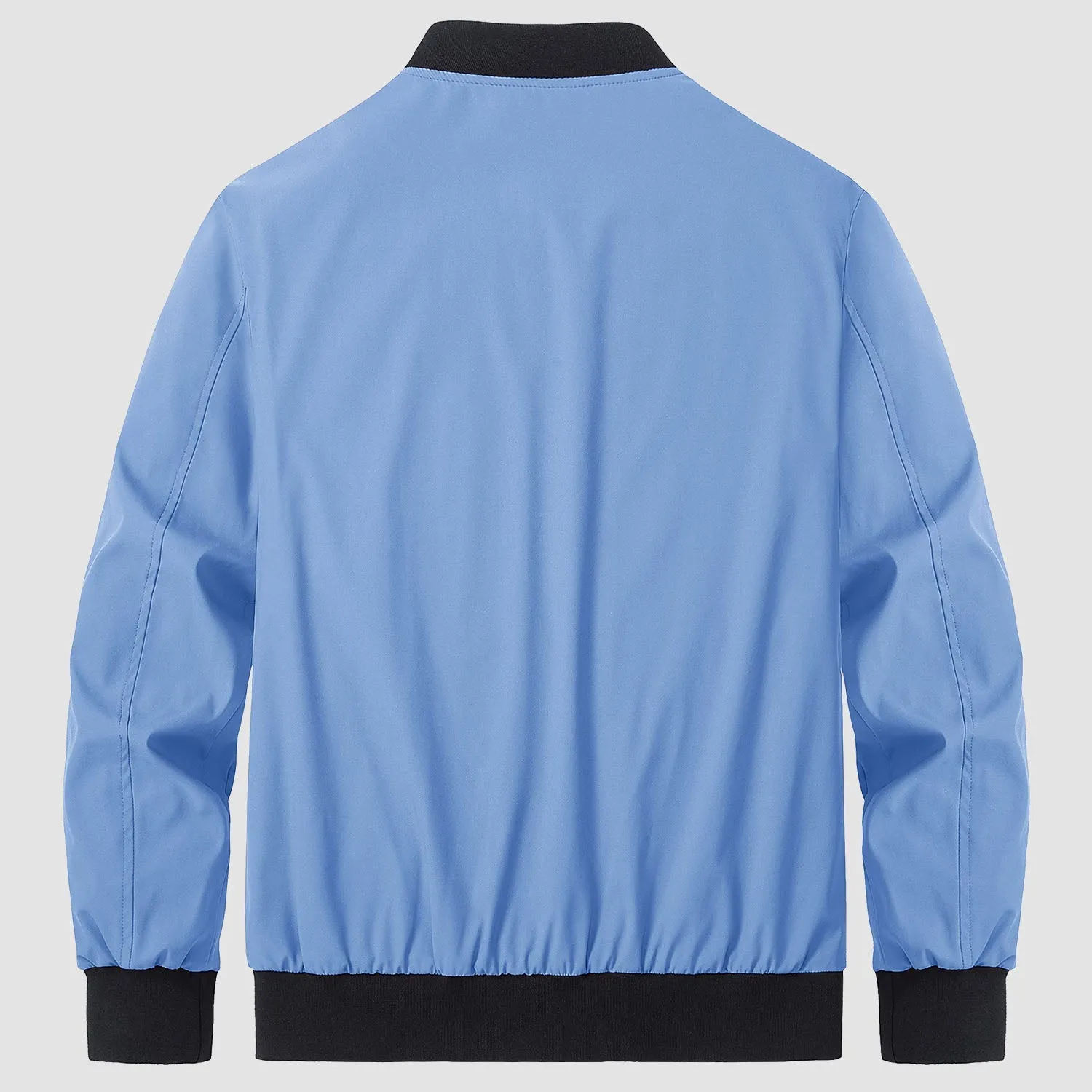 Men's Bomber Jacket Lightweight Windbreaker with Pockets