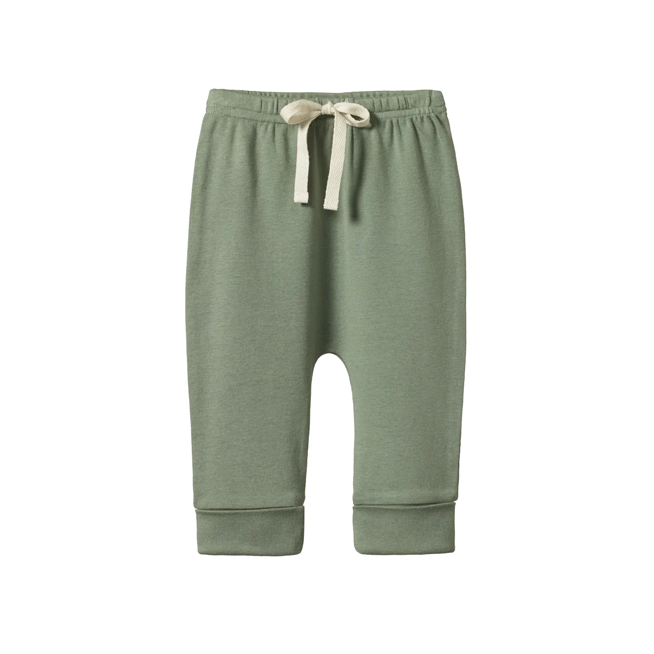 NATURE BABY - DRAWSTRING PANTS: NETTLE