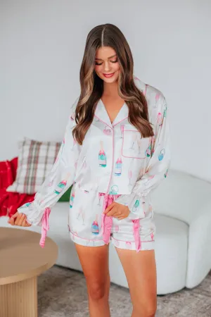 Pop The Champagne Pajama Top