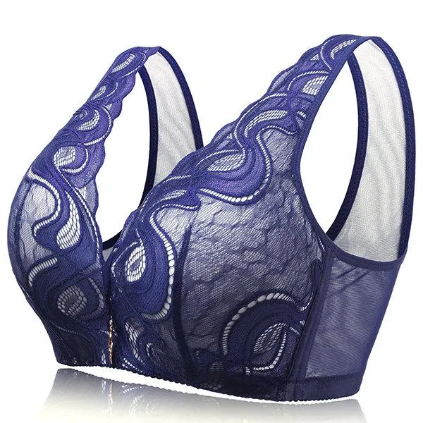 Print Deep V Gather Busty Lightly Lined Soft Bras