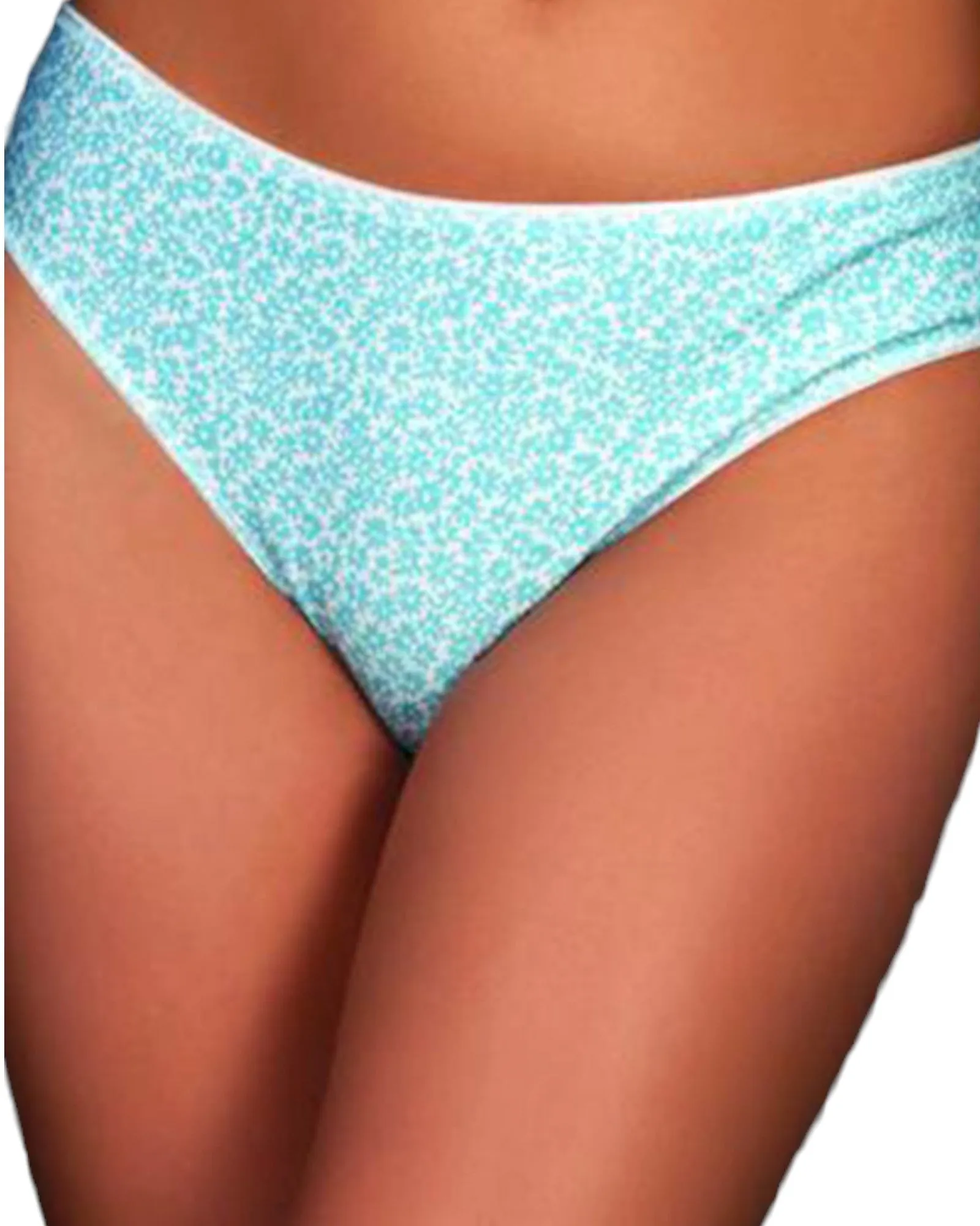 Printed Cotton Bikini Mid waist