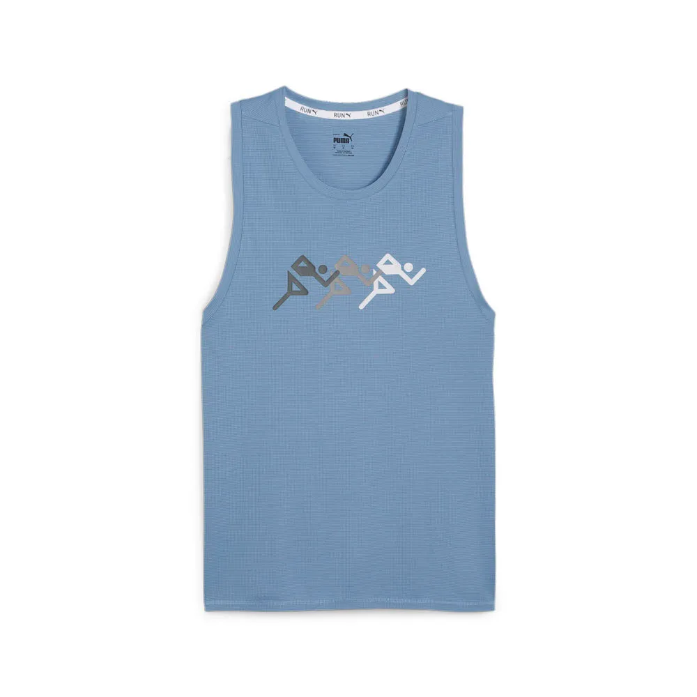 Run Favorite Graphic Crew Neck Athletic Tank Top