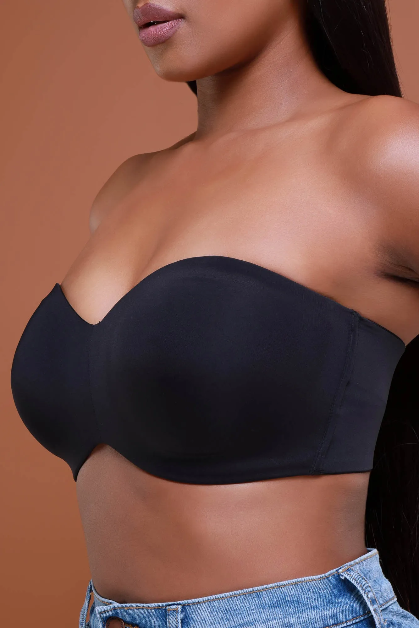 Stay Put Lightly Lined Strapless Bra - Black No. 276
