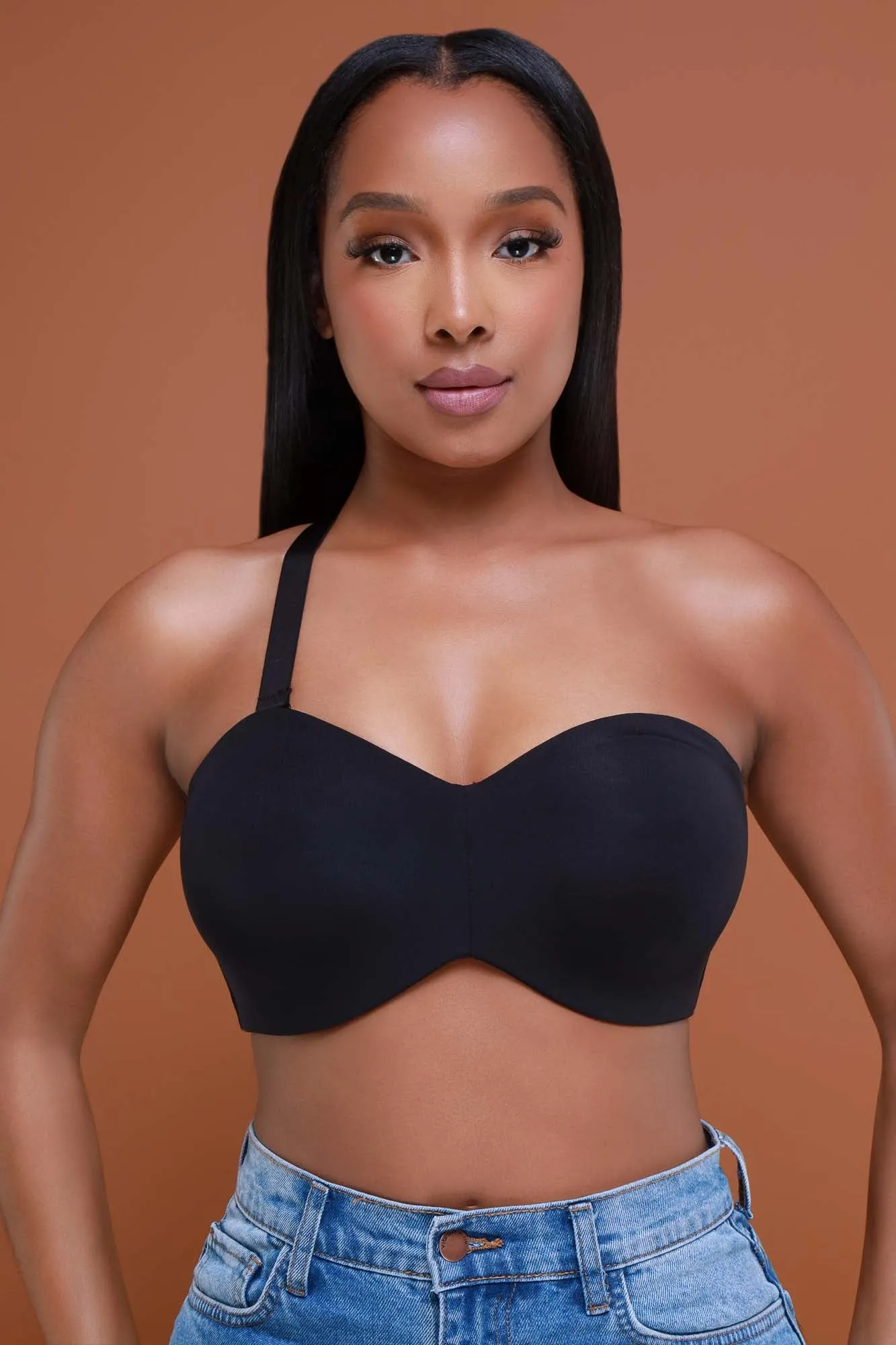 Stay Put Lightly Lined Strapless Bra - Black No. 276