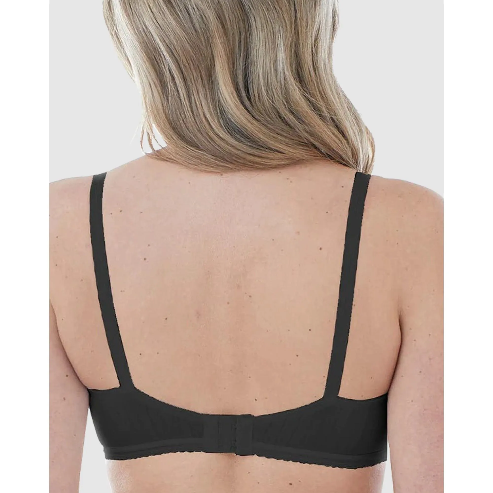 Striped Cotton Lightly Lined Wirefree Plunge Bra