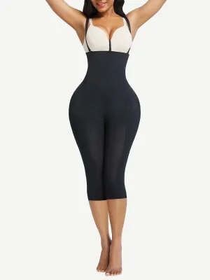 Wholesale Black Plus Size Full Body Shaper With Open Crotch Smooth Silhouette