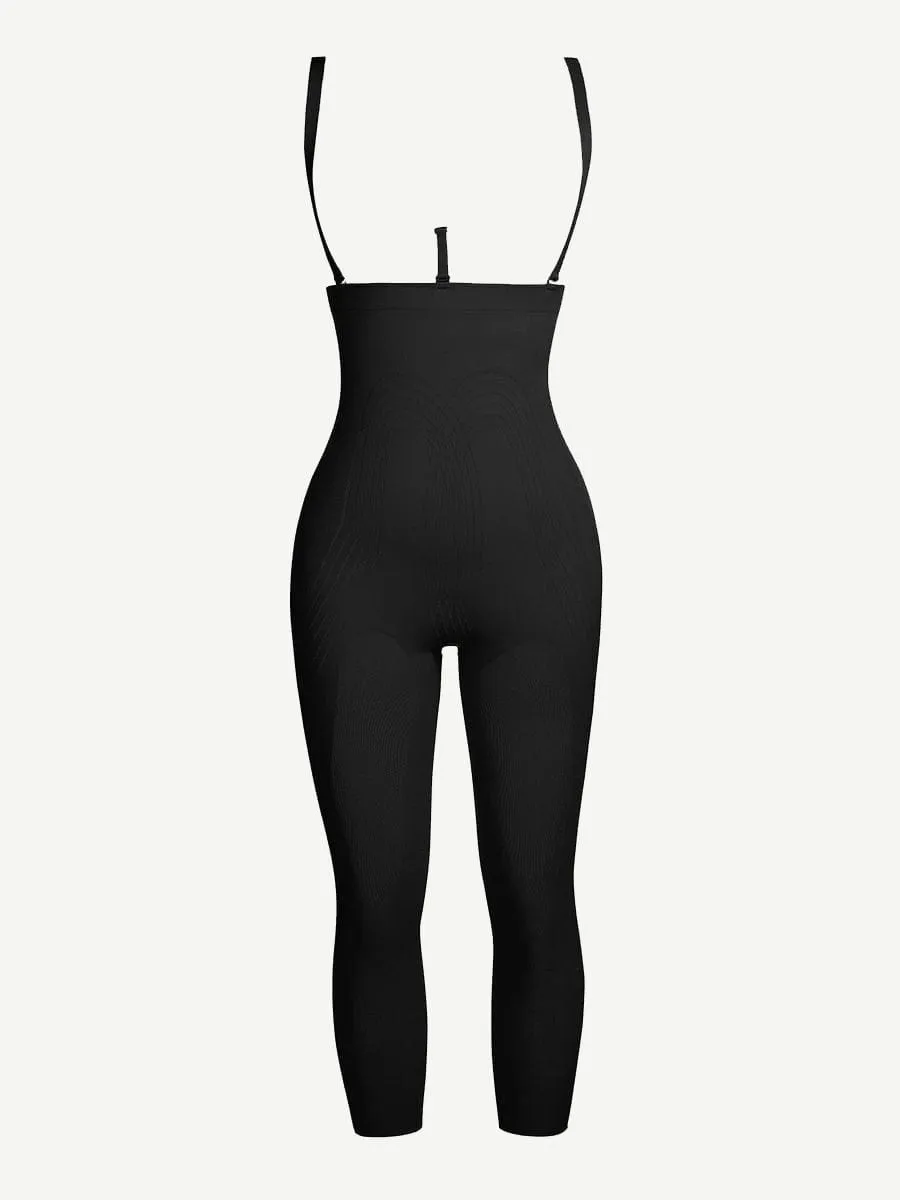 Wholesale Black Plus Size Full Body Shaper With Open Crotch Smooth Silhouette