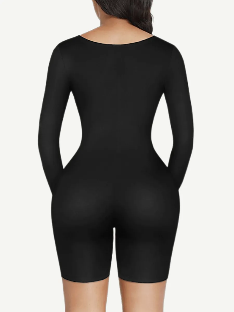 Wholesale Full Body Deep V-Neckline Mid-Thigh Tummy Control Shapewear