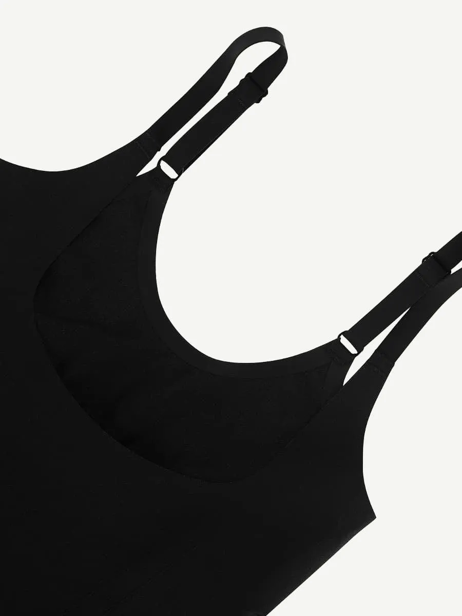 Wholesale Seamless Open-Bust Abdomen Flattening Mid-Thigh Bodysuit