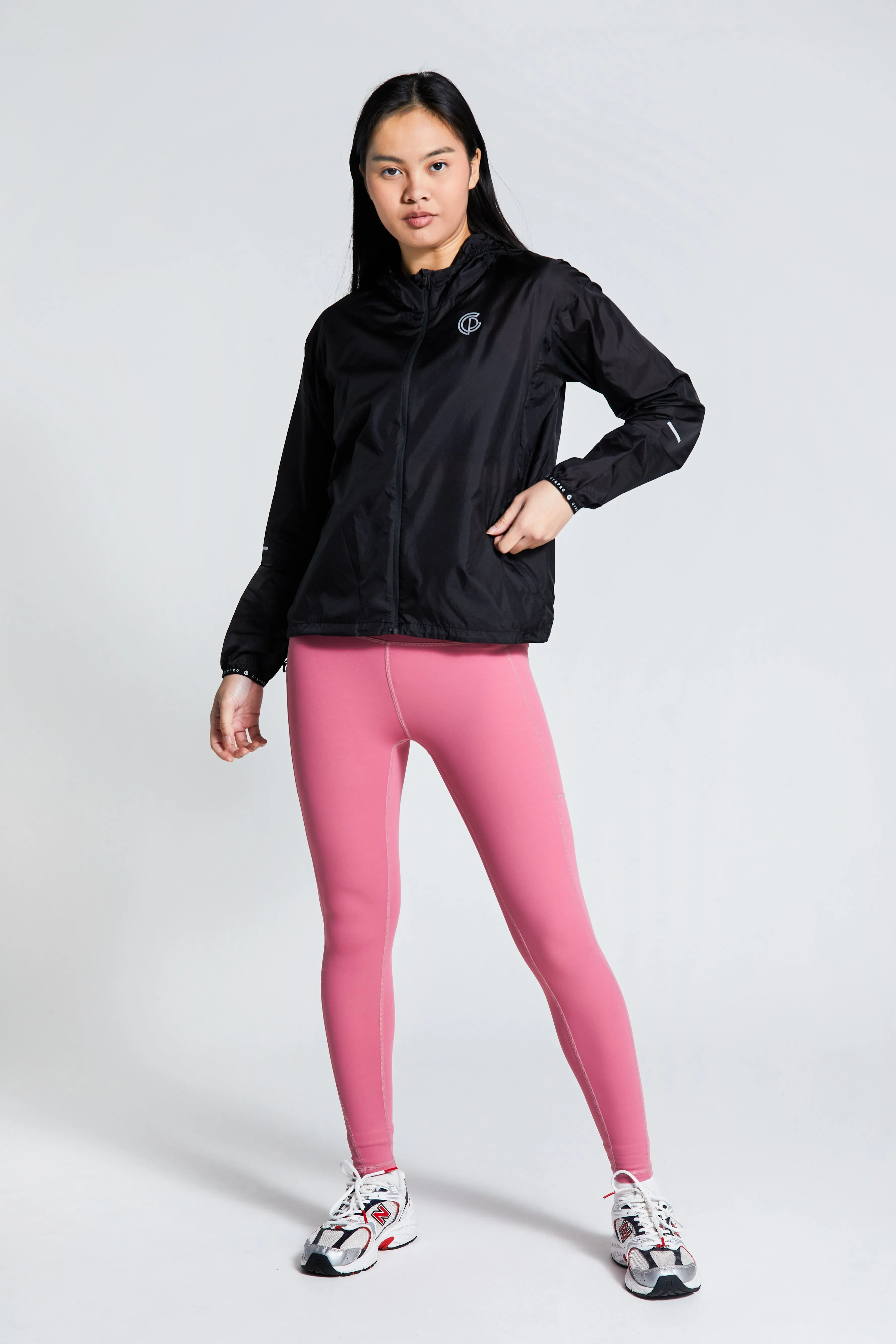 Womens- Lightweight Running Jacket - Black