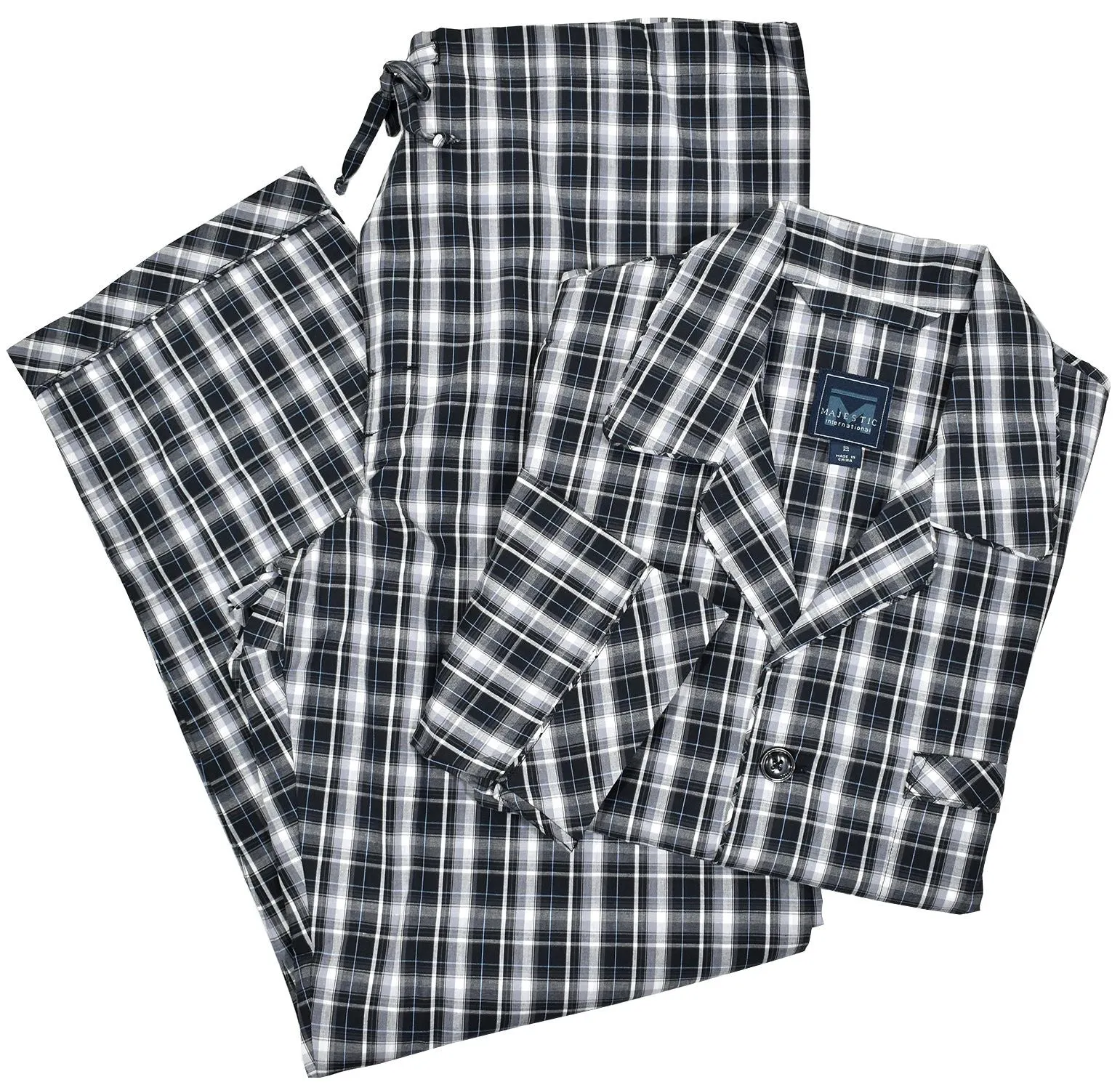 ZM1263-2 Black Watch Plaid Pajama